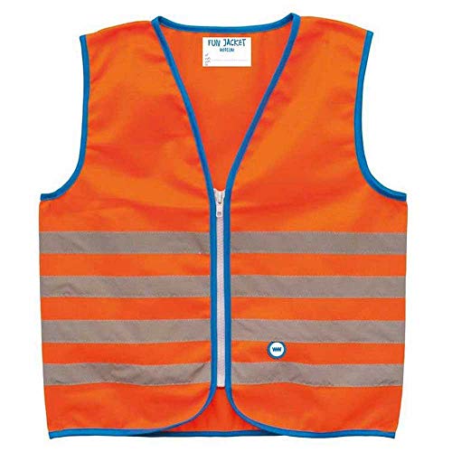 Wowow 011281 Chaleco de seguridad de alta visibilidad para niños, amarillo fluorescente, S