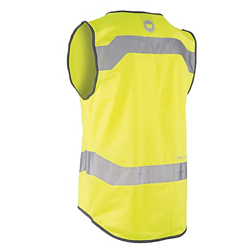 WOWOW Drone Jacket - Chaleco Reflectante de Seguridad para Adulto, Color Amarillo, Talla M