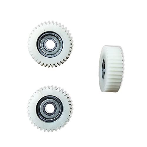 WULE 3 PCS Circlips y 36 Dientes Engranajes con rodamientos E-Bike Wheel Hub Motor Fit para Bafang Electric Bicycle Nylon Blanco Piezas de Ciclismo