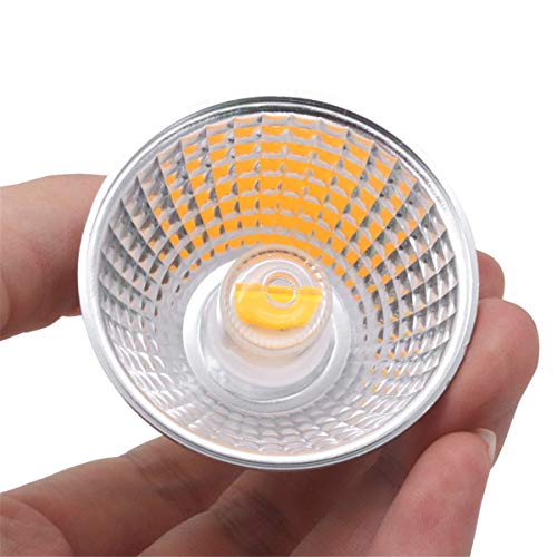 WULE-RYP Potencia 5W GU10 LED Light Cup CU10 COB LED Lámpara Cup Lampada LED Bombilla 110V 220V LED Lámpara de proyector Componentes de luz (Color : 110V, Size : Warm White)