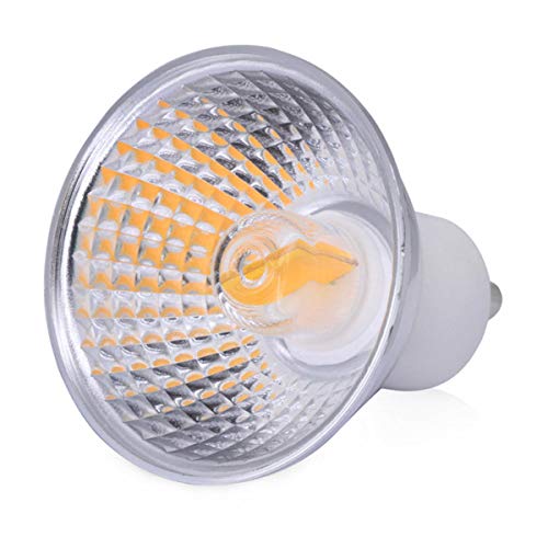 WULE-RYP Potencia 5W GU10 LED Light Cup CU10 COB LED Lámpara Cup Lampada LED Bombilla 110V 220V LED Lámpara de proyector Componentes de luz (Color : 110V, Size : Warm White)