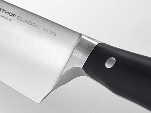 Wusthof Classic Ikon (1040331317) - Santoku, Longitud de Hoja de 17 cm, Alveolado, Forjado, Acero Inoxidable de Calidad, Cuchillo de Cocina de Estilo Asiático, Filoso