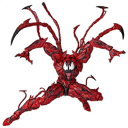 WXFQY Juguete para niños Juguete Modelo Personaje de la película de Marvel Avengers Hombre araña roja Venom Masacre Modelo articulación móvil de Juguete muñeca 17CM