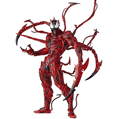 WXFQY Juguete para niños Juguete Modelo Personaje de la película de Marvel Avengers Hombre araña roja Venom Masacre Modelo articulación móvil de Juguete muñeca 17CM