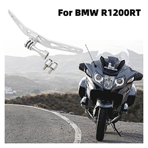 WYJ Marco Accesorios de la Motocicleta Titular de la grabadora FIT para GOPRO Camera Soporte CAMBRACK FIT para BMW R1200RT R 1200 RT 2014 - En Marco de Motocicleta (Color : Silver)