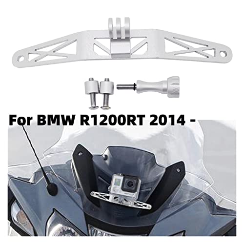 WYJ Marco Adecuado BMW R1200RT R 1200 RT 2014 - En Accesorios de Motocicletas Holder Grabador Fit para Gopro Cámara Soporte Cambrack Marco de Motocicleta (Color : Silver)