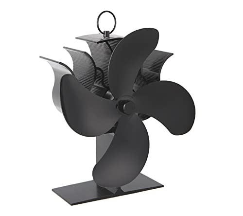 Wzrx7 - shop Fan de la Estufa de Madera Fan 4 Blades Operación silenciosa Eco y distribución de Calor eficiente for la Chimenea de lo Quemador de Madera