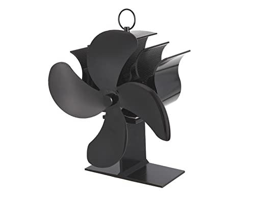 Wzrx7 - shop Fan de la Estufa de Madera Fan 4 Blades Operación silenciosa Eco y distribución de Calor eficiente for la Chimenea de lo Quemador de Madera