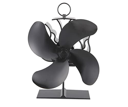 Wzrx7 - shop Fan de la Estufa de Madera Fan 4 Blades Operación silenciosa Eco y distribución de Calor eficiente for la Chimenea de lo Quemador de Madera