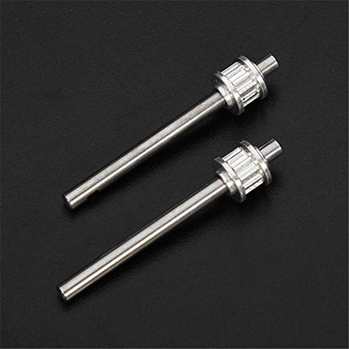 X-BAOFU, Cola 2pcs 450 de Metal del Rotor de Eje TL1203-02 3mmx42mm con la Cola de Metal Polea motriz for RC helicóptero de Piezas de Repuesto (tamaño : 3mmx42mm)