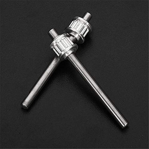 X-BAOFU, Cola 2pcs 450 de Metal del Rotor de Eje TL1203-02 3mmx42mm con la Cola de Metal Polea motriz for RC helicóptero de Piezas de Repuesto (tamaño : 3mmx42mm)