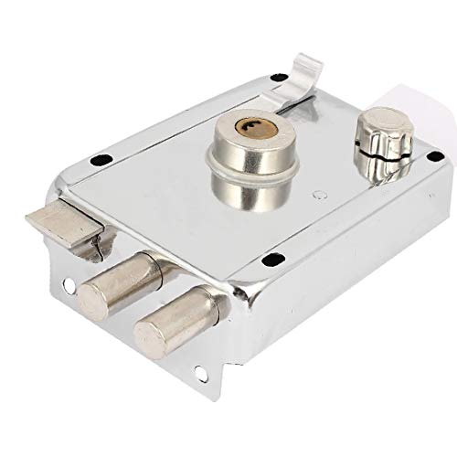 X-DREE 150 mm Rectángulo largo Forma Cilindro Perno cerradur Muelle cerradur derecha Borde de la mano derecha(150mm Long Rectangle Shape Cylinder Deadbolt Spring Latch Right Hand Rim Lock