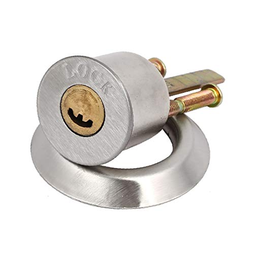 X-DREE 150 mm Rectángulo largo Forma Cilindro Perno cerradur Muelle cerradur derecha Borde de la mano derecha(150mm Long Rectangle Shape Cylinder Deadbolt Spring Latch Right Hand Rim Lock