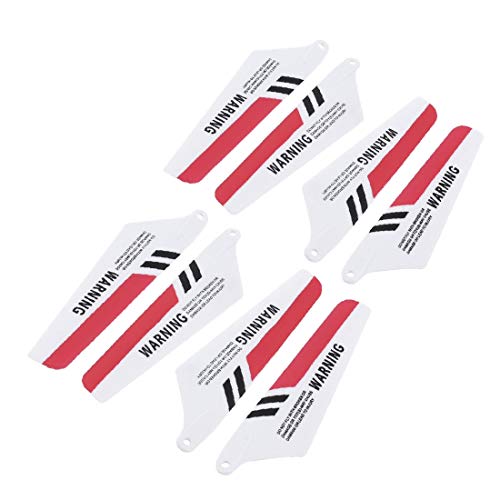 X-DREE 4 pares de reemplazo RC R/C Main Vanes Red A + B para SYM_ss S107G-03 Helicopter(4 Pairs Replacement RC R/C Main Vanes Red A+B for SYM_ss S107G-03 Helicopter