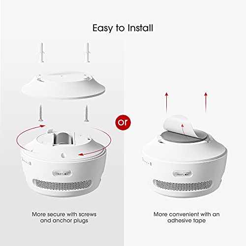 X-Sense Wi-Fi Detector de Humo con batería de Litio reemplazable, función de autocomprobación automática, Cumple con la Norma CE y EN 14604, XS01-WT, 1 Pieza