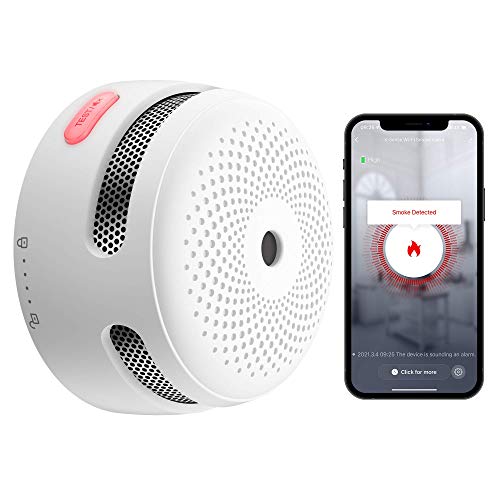 X-Sense Wi-Fi Detector de Humo con batería de Litio reemplazable, función de autocomprobación automática, Cumple con la Norma CE y EN 14604, XS01-WT, 1 Pieza