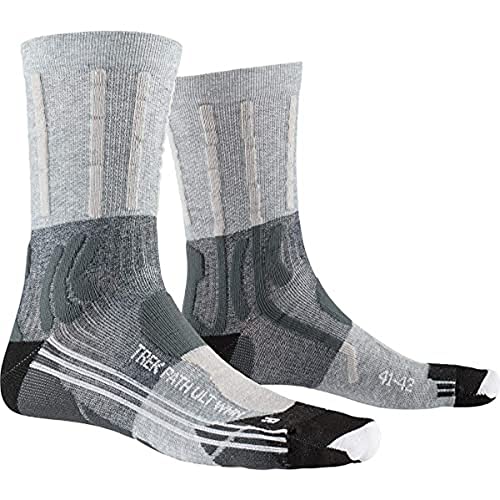 X-Socks Trek Path Ultra Light Women Socks, Mujer, Black/Anthracite Print, 37-38