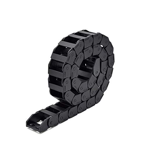 XBaofu 1pc Cable Cadena 18x25 18x37 15x30 15x20mm Puente de Tipo Fijo plástico Cable de Remolque Transmisión Cadena de Arrastre for la máquina (Color : 28mm, tamaño : 10x10mm)