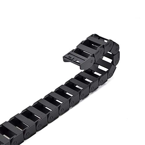 XBaofu 1pc Cable Cadena 18x25 18x37 15x30 15x20mm Puente de Tipo Fijo plástico Cable de Remolque Transmisión Cadena de Arrastre for la máquina (Color : 28mm, tamaño : 10x10mm)