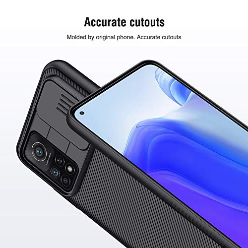 XCYYOO Funda para Xiaomi Mi 10T/10T Pro,[Protección de la cámara Carcasa] [2 Pack Protector Pantalla ] Cubierta Deslizante Cámara Cover Ultra-Delgado no voluminoso Fundas rígida Anti-Shock Case