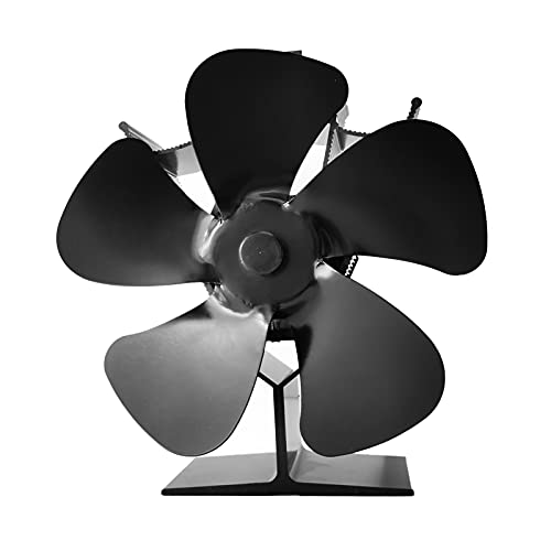 XIANGE100-SHOP Ventiladores para chimeneas 5 Cuchillas Chimenea Fan Fan Stuff Fan Ventilador de Calor silencioso Fan de Eco Powered For Log Burner Hogar Chimenea Chimenea