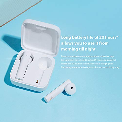 Xiaomi Mi True Wireless Earphones 2 Basic Bluetooth Auriculares Wireless,Inalámbricos Caja de Carga de Auriculares Portátil,Aplicable a iOS Android