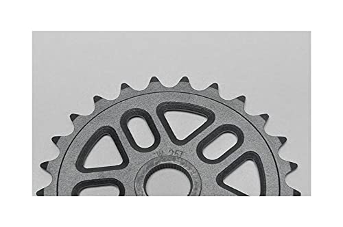 XIEJING Piñón Casette，Bicicleta Cassette Piñón BMX Sprocket 25T Aluminio 1/2"* 1/8" * 25T * 48T con Orificios de alfiler (Color : Black)