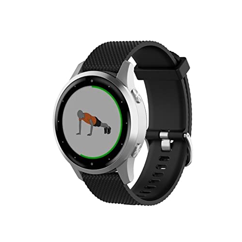 XIYY Correa de silicona para Garmin VivoActive 4S/Active S correa de reloj de 22 mm para Garmin VivoActive 4 pulsera de repuesto de 18 mm (color: 3, tamaño: 22 mm)