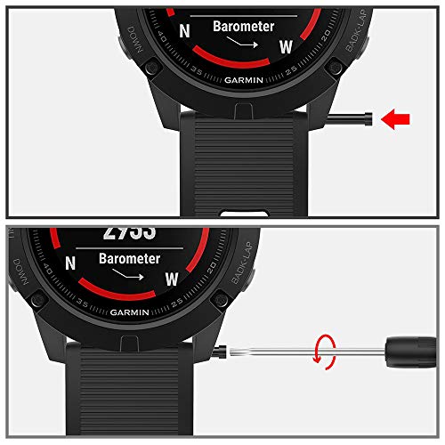 XMDirect La correa de nailon ajustable es compatible con fenix 3, fenix 3 Sapphire, fenix 3 HR y Fenix ??5X, Impermeable y Transpirable Verde 26mm