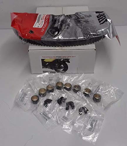 XP500 T-Max 500 Yamaha del 2004 al 2011 Kit de revisión de transmisión para revisión, reembolso accesorios recambios originales correa rodillos deslizadores tacos originales scooter