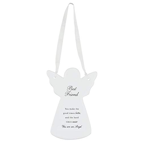 Xpressions Ángel de la Guarda mamá, Colgar en la Pared con Cinta, Placa significativa Recuerdo, Regalo Ideal para inauguración de la casa, Navidad, Año Nuevo, cerámica, Talla única