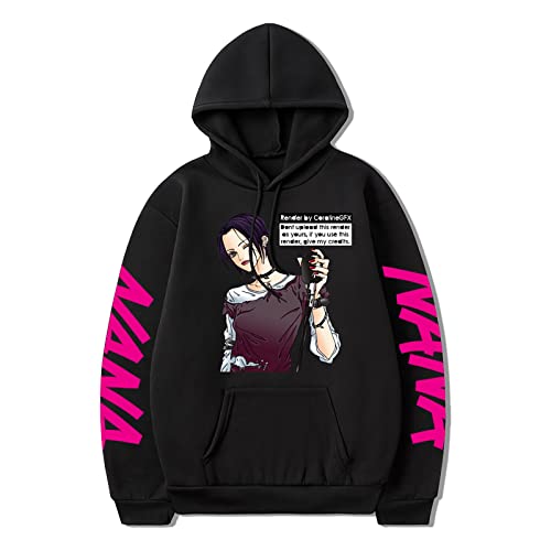 XSLGOGO Anime Nana Hoodies Nana Osaki Pullover Japón Manga Nana Pullover Cosplay Disfraz Nana Komatsu Sudaderas