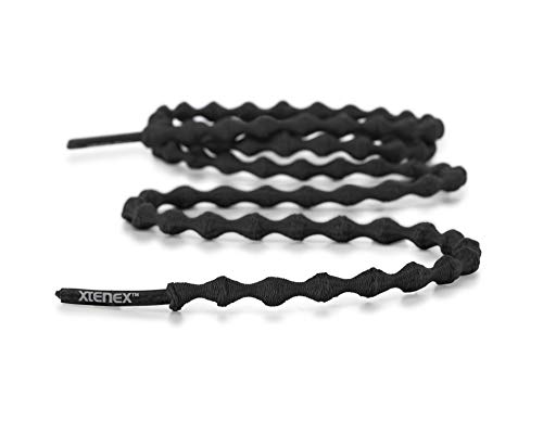 Xtenex - Cordones para zapatos unisex, Negro (Noir), 75 cm