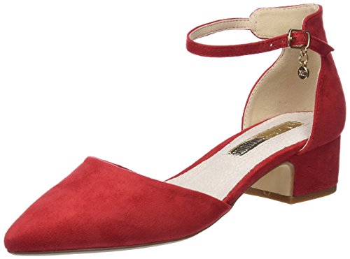 XTI 30749, Zapatos con Tacon y Correa de Tobillo Mujer, Rojo (Red), 39 EU