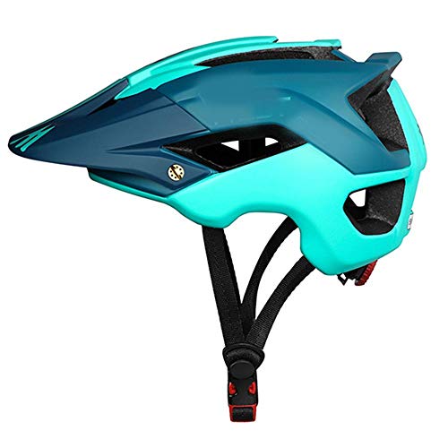 XYBB Casco Bicicleta Safety Cycling Road Bicycle Equipment Ultralight Sunshade Hat Integrally Molded Cycle Helmets PeacockBlue