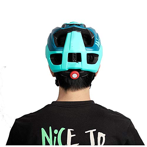 XYBB Casco Bicicleta Safety Cycling Road Bicycle Equipment Ultralight Sunshade Hat Integrally Molded Cycle Helmets PeacockBlue