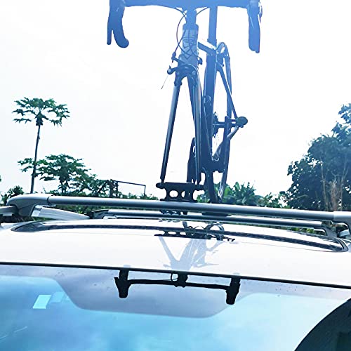 yahede Portabicicletas para Techo De Coche, Juego Portabicis De Ciclismo Bicicletas Ventosa Liberación Rápida Soporte De Bici para Viaje admired