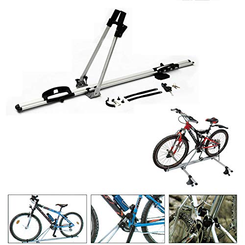 Yajun Portabicicletas Barra Techo Coche Soporte Bicicleta Montado Conveniencia De Seguridad Y Estilo Aerodinámico Bastidores De Bicicleta De Techo Herramientas De Bicicleta