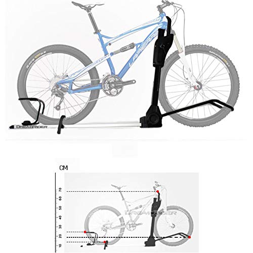 Yajun Vertical Portabicicletas para Techo Enganche para Bicicleta Bastidor para Automóvil Bloqueo De Ciclo Montado En Aluminio Instalación Rápida Accesorio para Bici MTB
