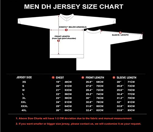 YDQY Maillot De Ciclismo De Manga Larga para Hombre Mountain Bike Motocross Jersey Camiseta De Traje De Descenso Al Aire Libre A Prueba De Viento Unisex Deportes para Primavera Y Verano