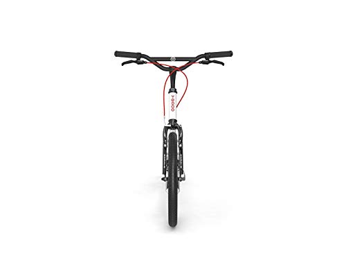 Yedoo Rodstr - Patinete hasta 150 kg, Kick Scooter con neumáticos de aire 20/16 - Patinete para adultos de aleación de aluminio con manillar ajustable, peso 7,4 kg (blanco)