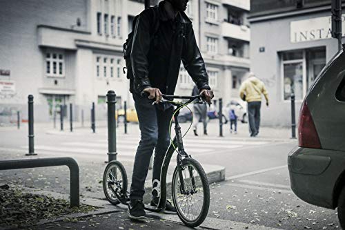 Yedoo Rodstr - Patinete hasta 150 kg, Kick Scooter con neumáticos de aire 20/16 - Patinete para adultos de aleación de aluminio con manillar ajustable, peso 7,4 kg (blanco)