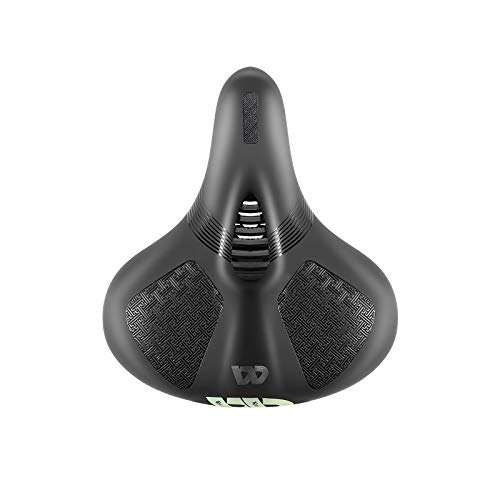 Yezytech Sillín de Bicicleta, Cómodo Asineto Ergonómico con Logotipo Reflectante para Bicicleta de Carretera de montaña, Cojín Cómodo para MTB, Bicicleta de Carretera, Montaña, Urbana, Senderismo