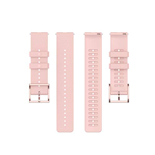 Yikamosi Compatible con Polar Ignite/Unite Watch Correa,20mm liberación rápida Silicona Suave Oro Rosa Cierre de Acero Inoxidable Correas de Repuesto para Polar Ignite/Unite,Rosa