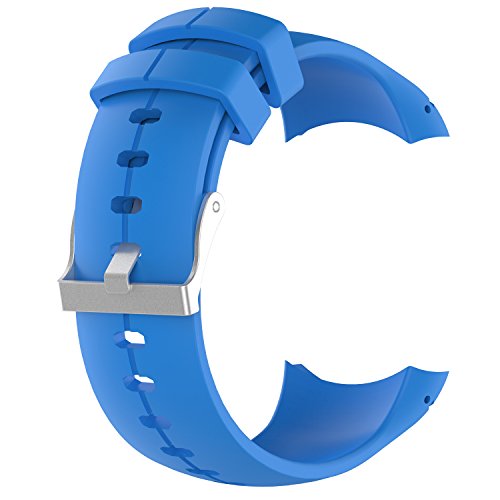 Yikamosi Compatible con Suunto Spartan Ultra Correa,liberación rápida Silicona Suave Cierre de Acero Inoxidable Correas de Repuesto para Suunto Spartan Ultra GPS Smart Watch,Azul