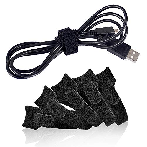 YIXISI 100 Pcs Reutilizables Ataduras Cables, Gancho y Bucle Correas, Cable Correas Set, Organizador de Cables para Cables en Hogar, Oficina y Coche