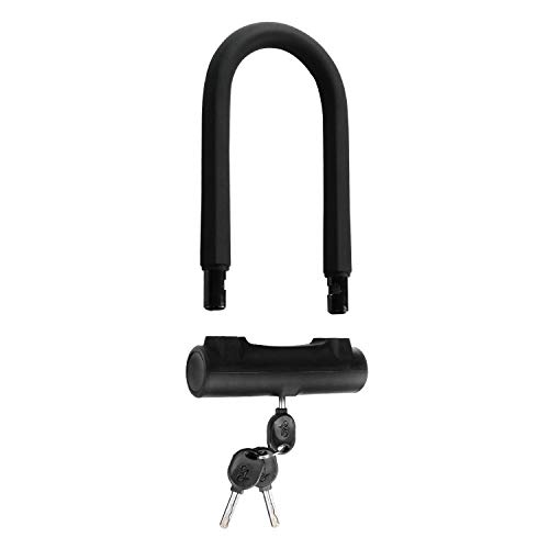 Yizhet Candado en U Bicicleta, Resistente, de Alta Seguridad U Lock Candado Bicicleta con Cable Flexible de Acero de 1,2 m y Soporte de Montaje Resistente para Bicicletas, Motocicletas