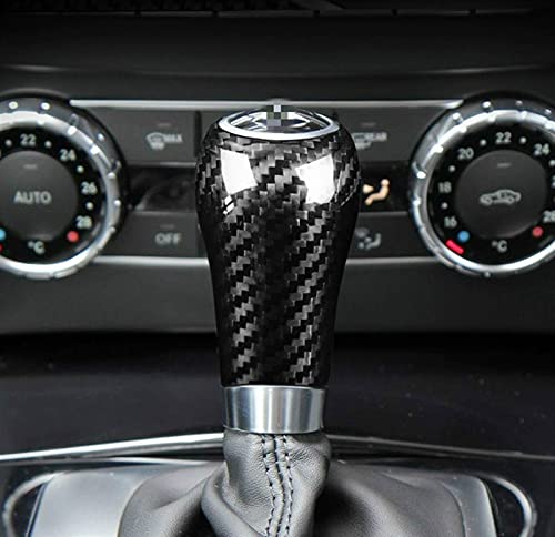 YJSZJY Cubierta De Engranaje De Moldura Interior De Fibra De Carbono Genuina para Benz Agec Class CLS para Mercedes W204 W212 Accesorios De Moldura Interior De Coche (Color: Negro)