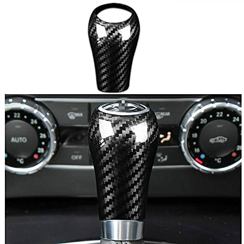 YJSZJY Cubierta De Engranaje De Moldura Interior De Fibra De Carbono Genuina para Benz Agec Class CLS para Mercedes W204 W212 Accesorios De Moldura Interior De Coche (Color: Negro)