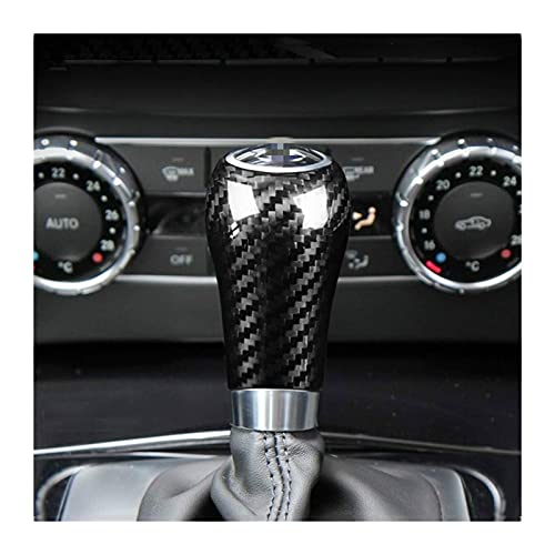 YJSZJY Cubierta De Engranaje De Moldura Interior De Fibra De Carbono Genuina para Benz Agec Class CLS para Mercedes W204 W212 Accesorios De Moldura Interior De Coche (Color: Negro)